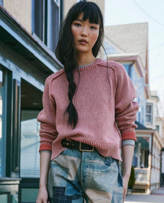 Spring Street Pullover Bijou Sweater - PINK ARROWS