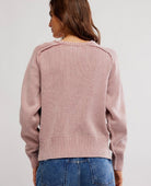 Spring Street Pullover Bijou Sweater - PINK ARROWS