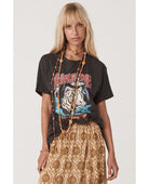 Stormy River Biker Tee - PINK ARROWS