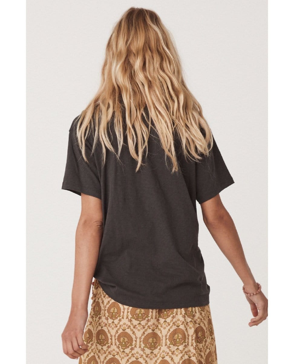 Stormy River Biker Tee - PINK ARROWS