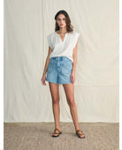 Stretch Terry Patch Pocket Shorts - PINK ARROWS