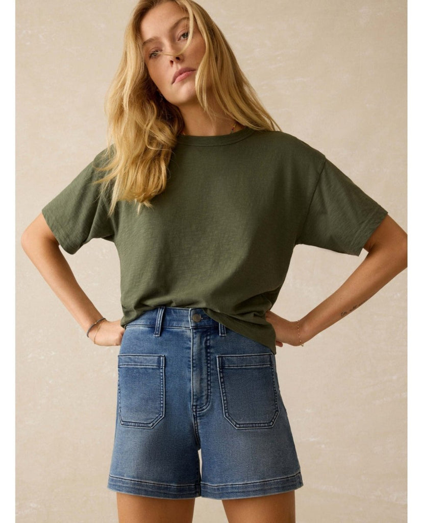 Stretch Terry Patch Pocket Shorts Riverton - PINK ARROWS