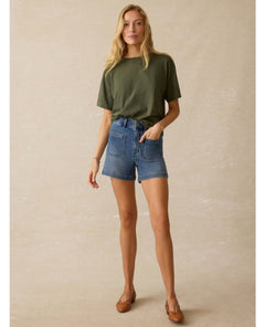 Stretch Terry Patch Pocket Shorts Riverton - PINK ARROWS