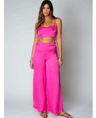 Sunset Wide Leg Pant Rose Pink - PINK ARROWS