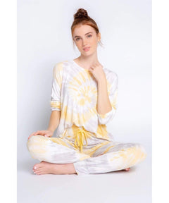 Sunshine Tie Dye Jogger Pant - PINK ARROWS