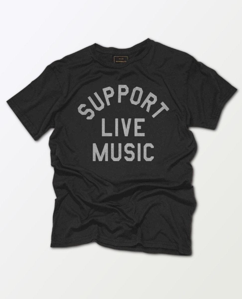 Support Live Music Vintage Unisex Tee - PINK ARROWS