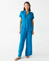 Susie Smocked Pant Pacific - PINK ARROWS