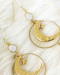 Swinging On A Star Earrings - PINK ARROWS