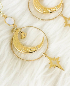 Swinging On A Star Earrings - PINK ARROWS