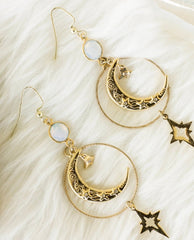 Swinging On A Star Earrings - PINK ARROWS