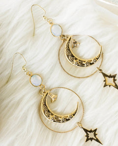 Swinging On A Star Earrings - PINK ARROWS