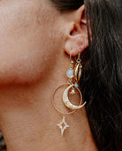Swinging On A Star Earrings - PINK ARROWS