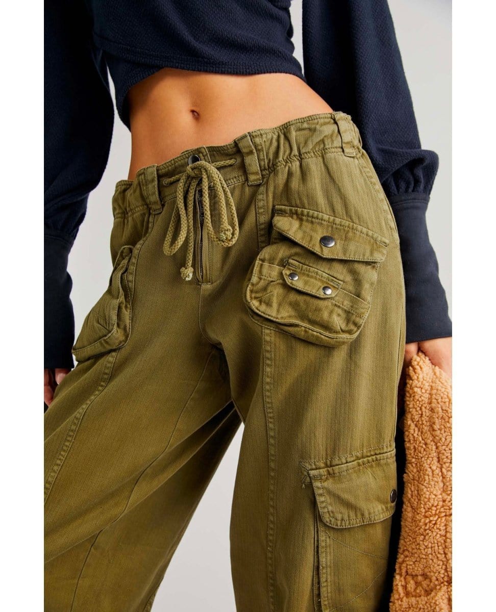 Tahiti Cargo Pants Dried Herb - PINK ARROWS
