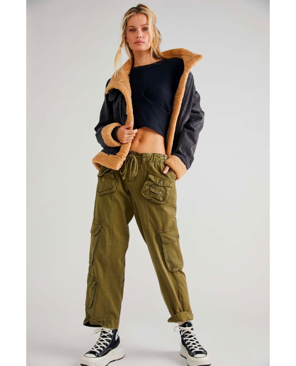 Tahiti Cargo Pants Dried Herb - PINK ARROWS