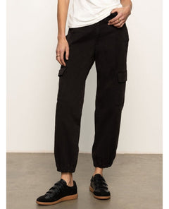 Take Over Linen Jogger Black - PINK ARROWS