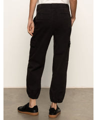 Take Over Linen Jogger Black - PINK ARROWS