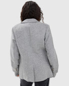 The City Blazer Ice Grey - PINK ARROWS