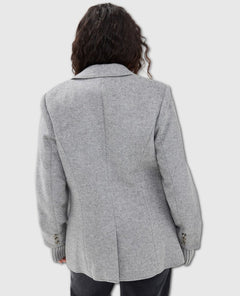 The City Blazer Ice Grey - PINK ARROWS