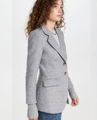The City Blazer Ice Grey - PINK ARROWS