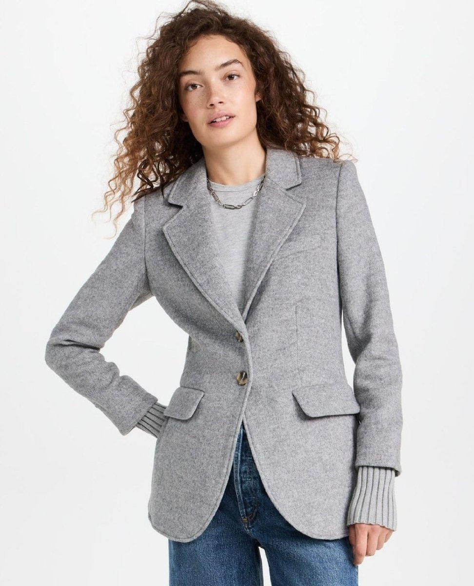 The City Blazer Ice Grey - PINK ARROWS