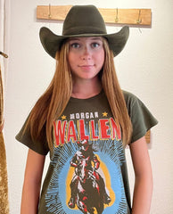 The Cowboy Fedora Olive Green - PINK ARROWS