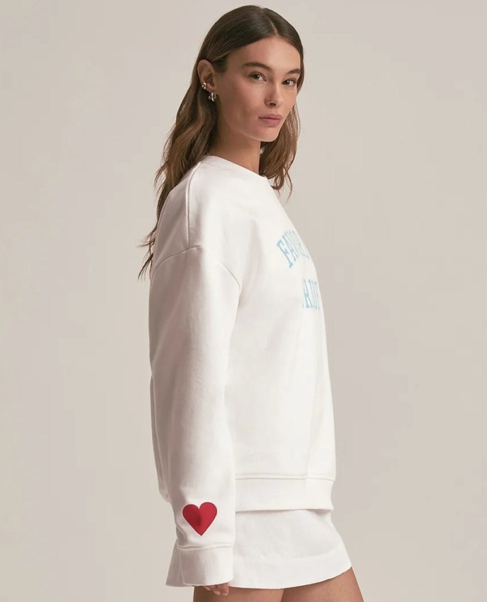 The Favorite Bride Sweatshirt White - PINK ARROWS