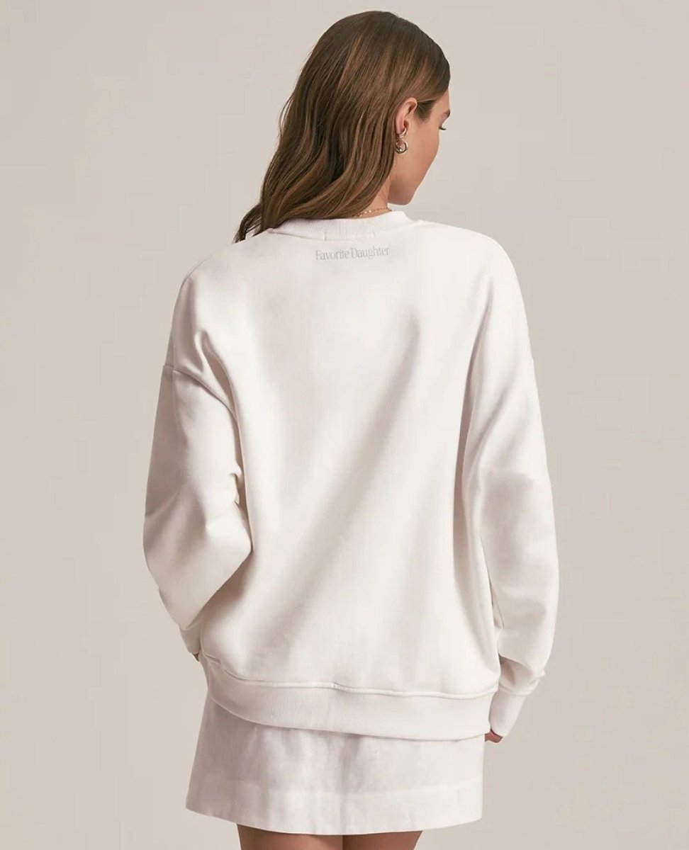 The Favorite Bride Sweatshirt White - PINK ARROWS