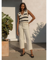 The Marine Pant French Vanilla - PINK ARROWS