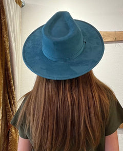 The Mojave Fedora Turquoise - PINK ARROWS