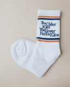 The Older I Get The Fewer Fucks I Give Socks - PINK ARROWS