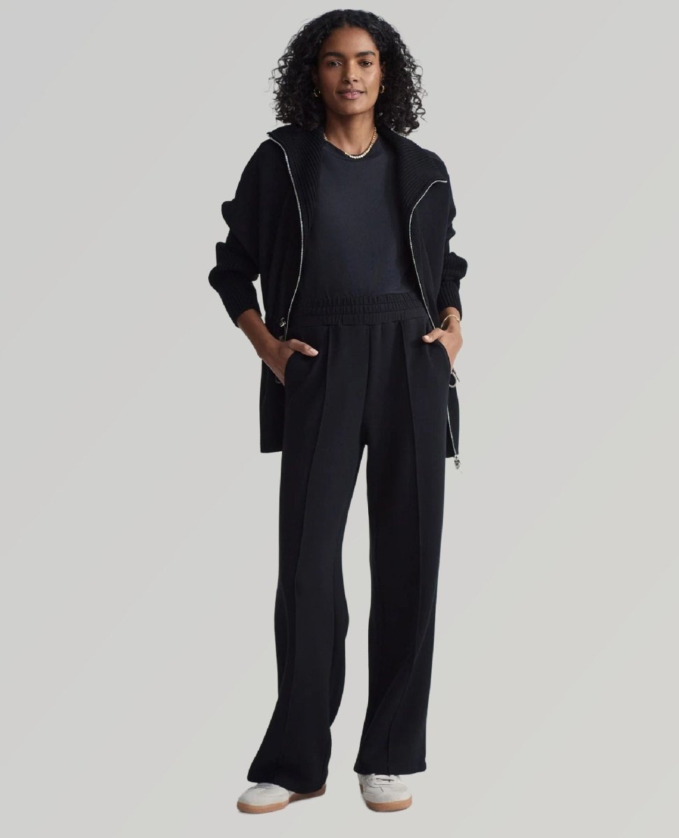 The Wide Leg Pant Black - PINK ARROWS