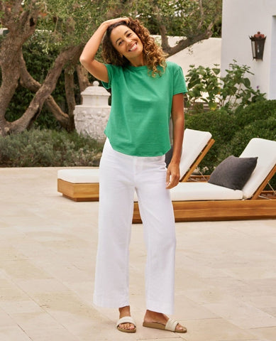 Theo Perfect Tee Kelly Green - PINK ARROWS