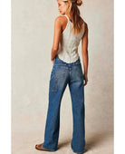 Tinsley Baggy Jean Hazey Blue - PINK ARROWS
