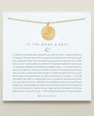 To The Moon & Back Necklace Gold - PINK ARROWS