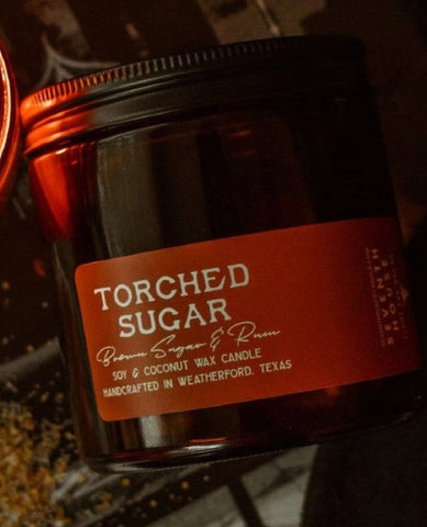 Torched Sugar - Brown Sugar & Rum Candle - PINK ARROWS