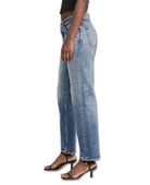 Trigg Straight Low Jean - PINK ARROWS