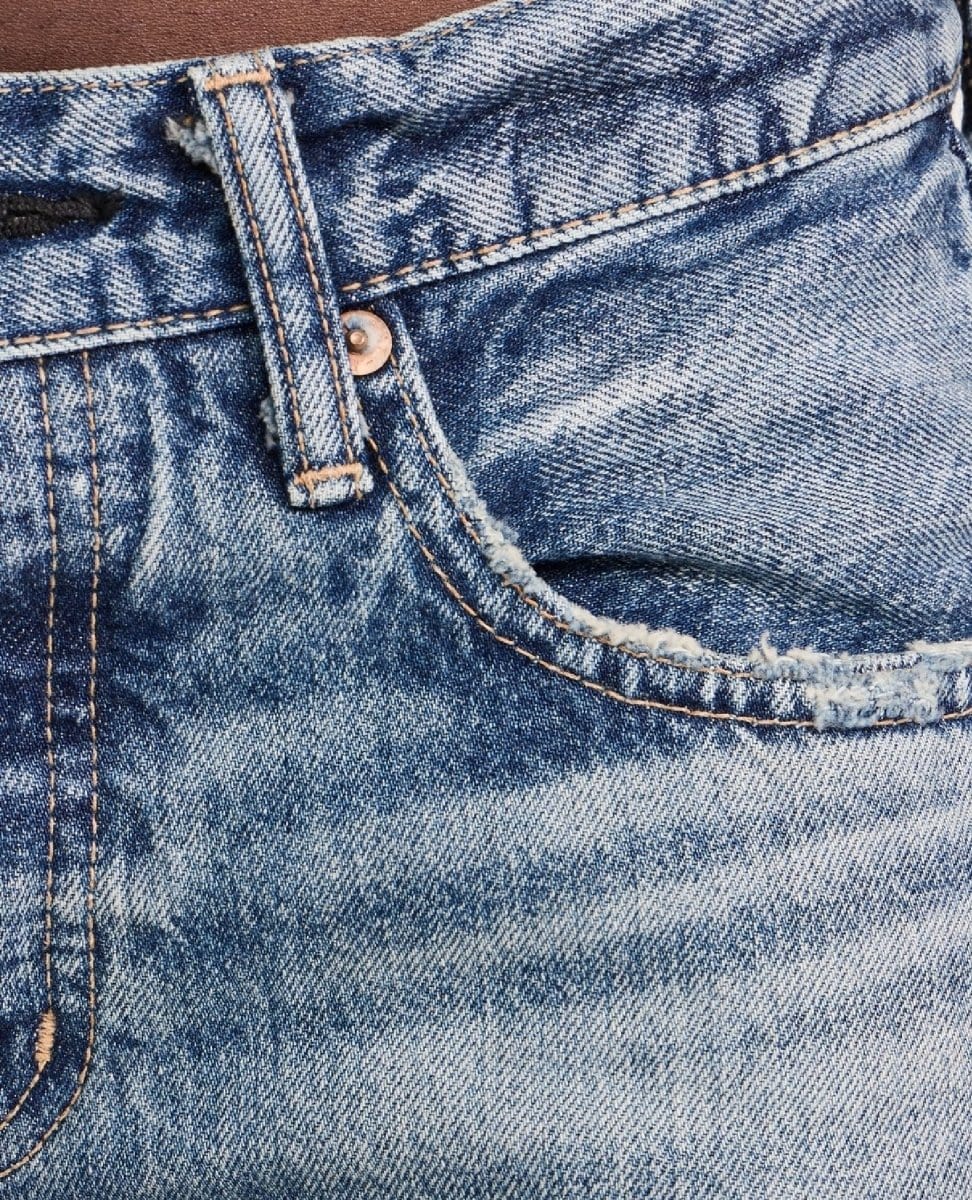 Trigg Straight Low Jean - PINK ARROWS