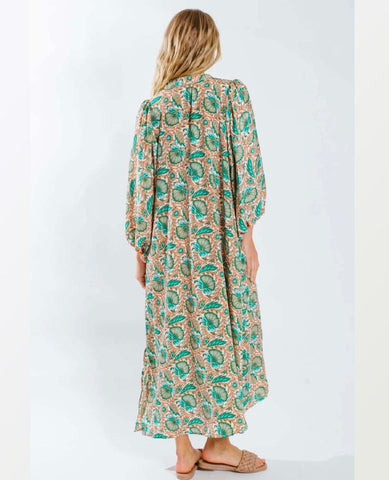 Ujala Boho Maxi Dress - PINK ARROWS