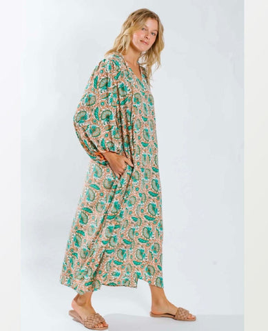 Ujala Boho Maxi Dress - PINK ARROWS