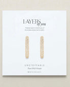 Unstoppable Pave Midi Hoops - PINK ARROWS