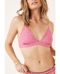 Utopia Tri Bralette Flamingo - PINK ARROWS