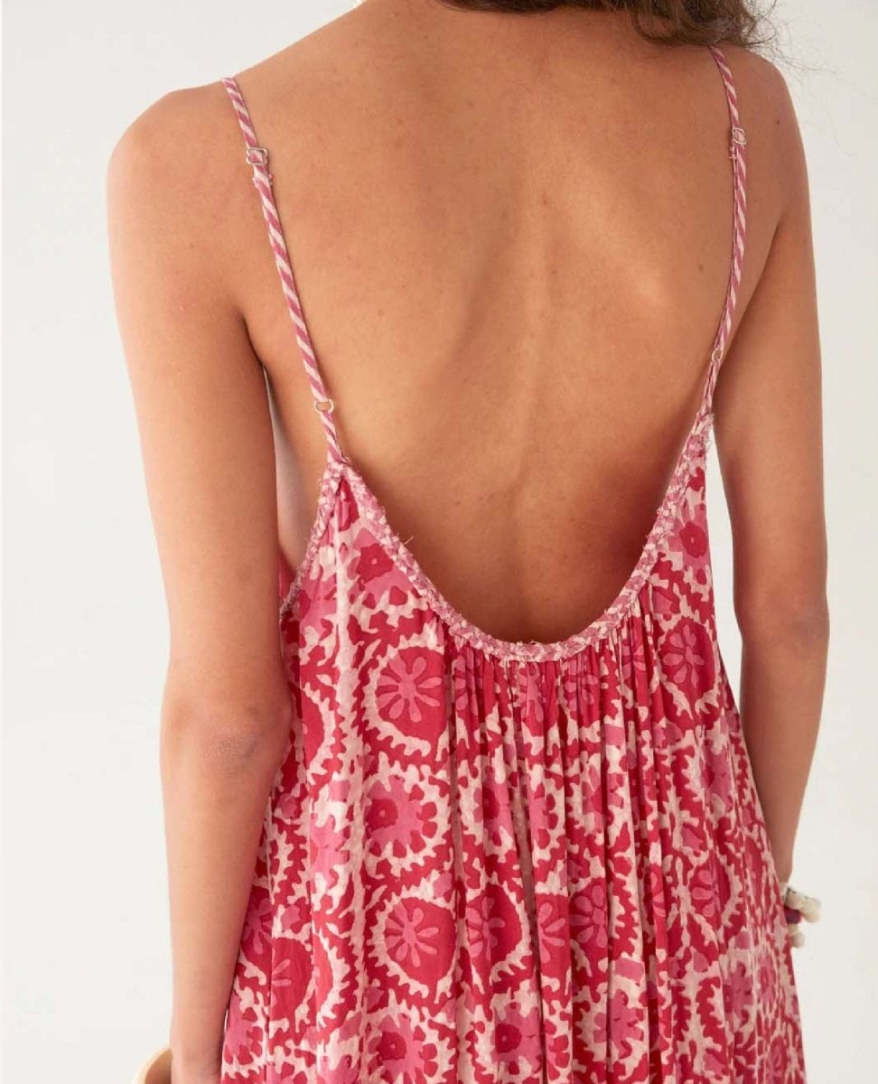 Valeria Dress Flamingo Grooves - PINK ARROWS