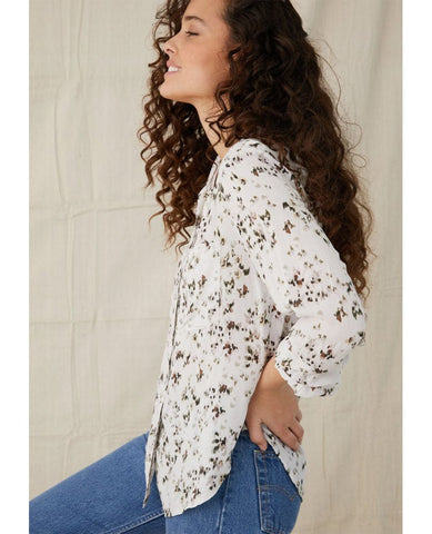 Vintage Ditsy Floral Long Sleeve - PINK ARROWS