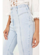 Vintage Free People Flare Light Indigo - PINK ARROWS