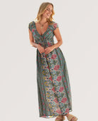 Vivienne Jumpsuit Teal Combo - PINK ARROWS