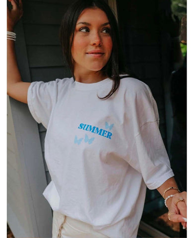 Ways To Say Summer Tee - PINK ARROWS