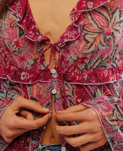 Wildest Dream Tunic Raspberry - PINK ARROWS