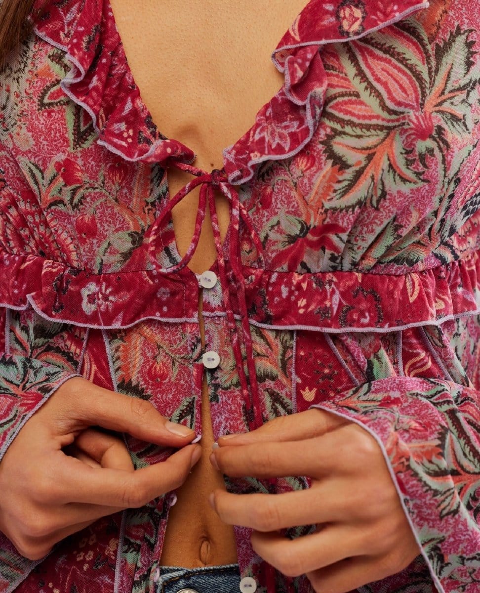 Wildest Dream Tunic Raspberry - PINK ARROWS