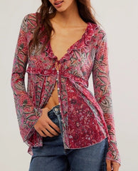 Wildest Dream Tunic Raspberry - PINK ARROWS