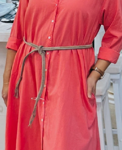 Xirena Taupe Grey Treva Belt - PINK ARROWS